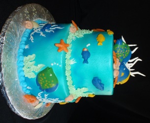 Of the hundreds of cakes the bakery designs, a frequently requested - and unusual - confection treat is one with an ocean motif.